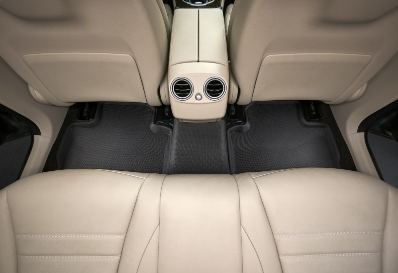 Hyundai Kona Floor Mat - Rear - 3D MAXpider - Kagu Series - Black - `24-`26